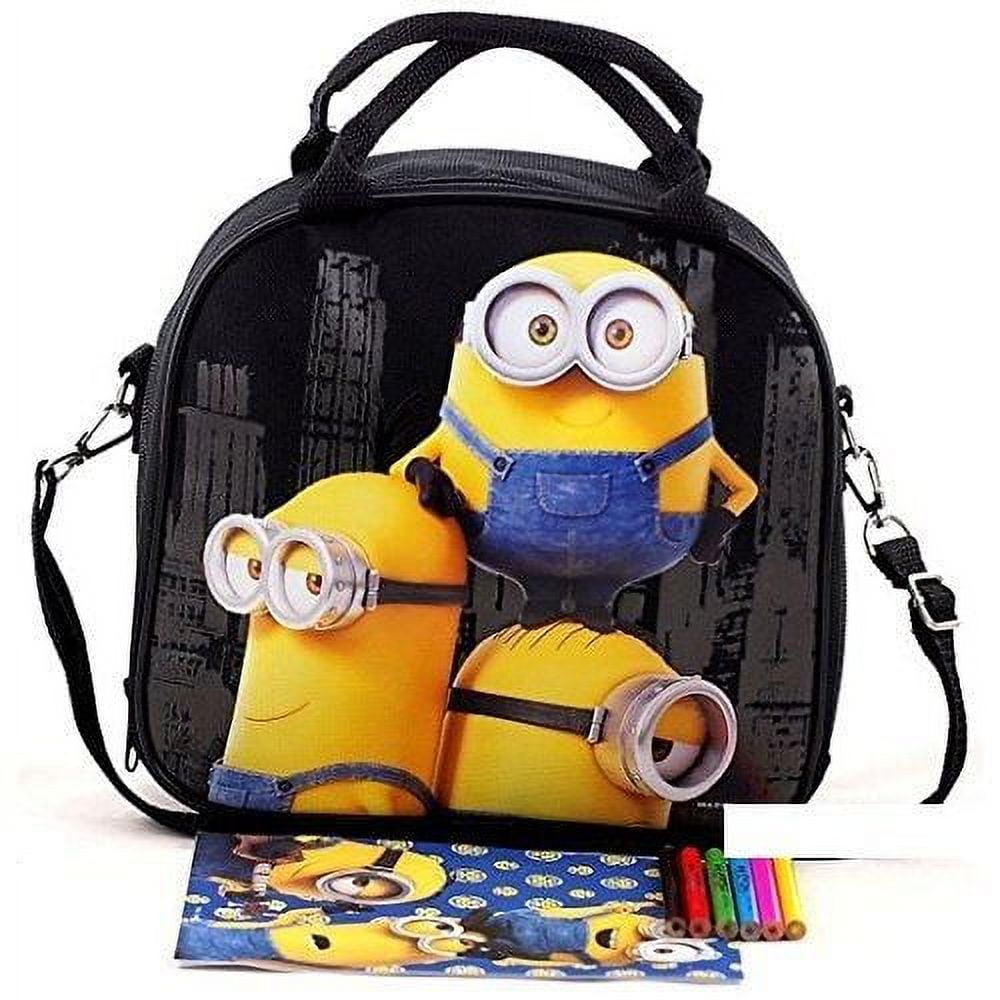 DESPICABLE ME MINIONS ALLOVER 9.5 INSULATED YELLOW LUNCHBOX LUNCH BAG-NEW!