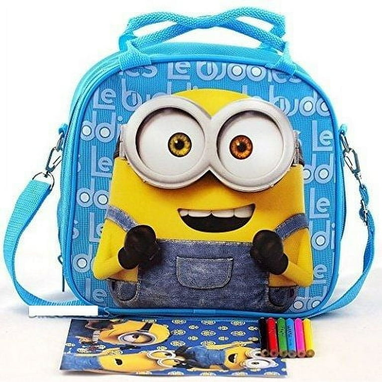 Despicable Me Minions Nylon Lunch Bag Zipper Lunchbox Carry Bag Buddies  Pink Inspired by You.