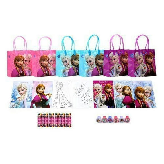 Licensed Disney Frozen Anna & Elsa Party Favor Set, 6 Pack