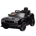 thumbnail image 1 of Licensed Dodge Challenger Kids Electric Car 12V Ride On Car Battery Powered Electric Vehicles with Remote Control, LED Lights, Bluetooth, MP3 for Boys Girls, 1 of 9