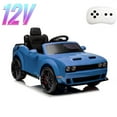 thumbnail image 1 of Licensed Dodge Ride-On Car, 12V Electric Vehicle for Kids with Remote Control, Ride On Toys with LED Lights, Bluetooth, MP3 Player – Boys & Girls Gifts, Blue, 1 of 7