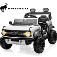 thumbnail image 1 of 2 Seats 24V Electric Car for Big Kids, Licensed Ford Bronco Raptor Powered Ride On Car with 4 Wheels Spring Suspension, Parent Remote Control, 24V Ride On Toys for Ages 3-8 Boys Girls Gifts, White, 1 of 8