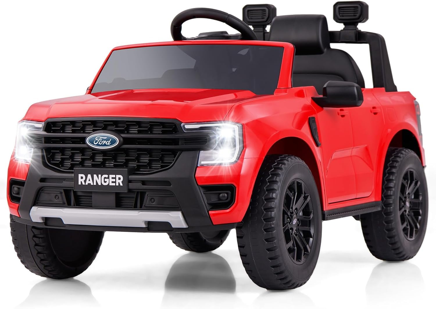 Licensed Ford Ranger Ride on Car for Kids by OLAKIDS, 12V Electric ...