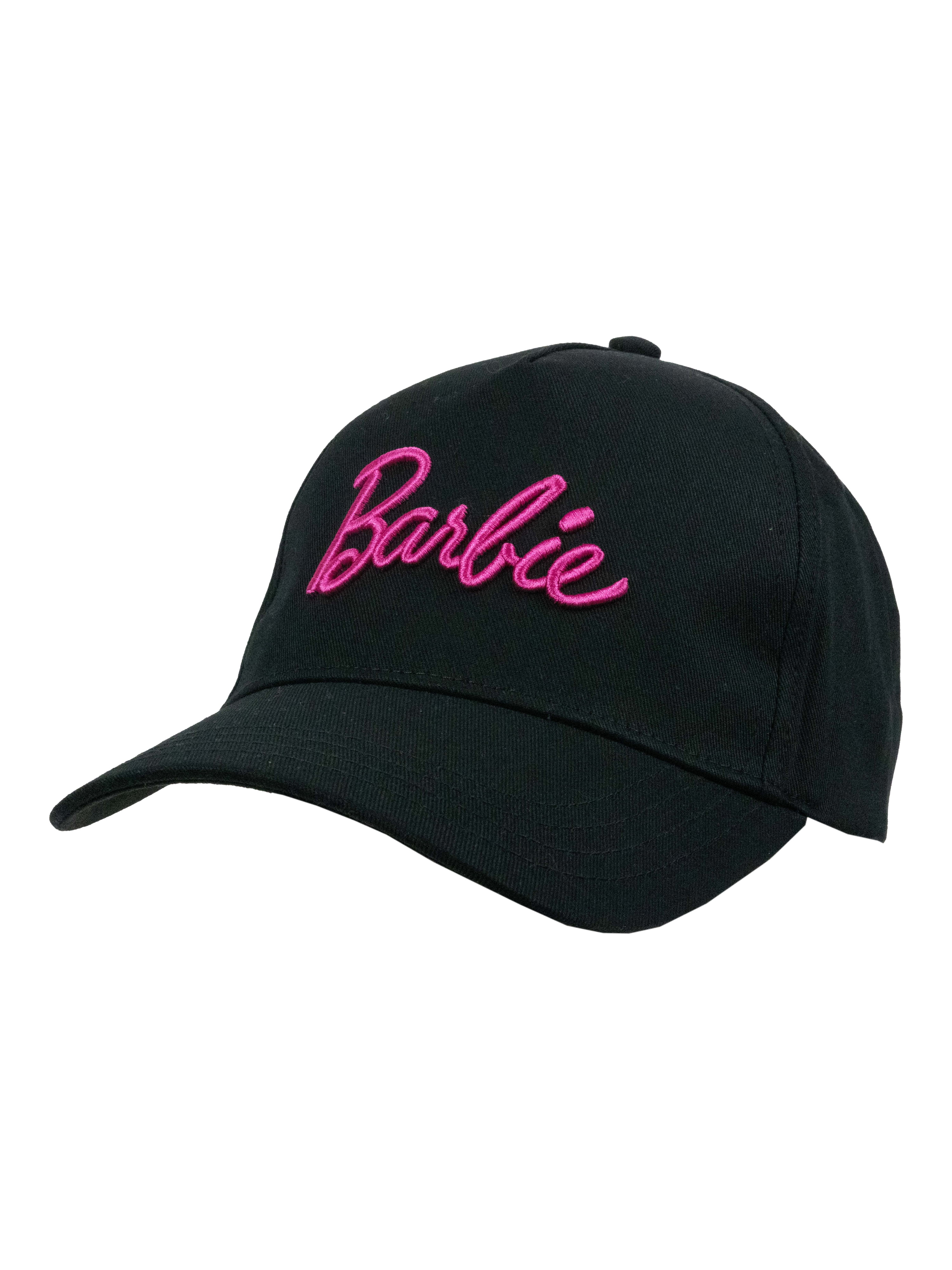 Barbie Girls Baseball Hat, Black & Pink, One Size Fits Most