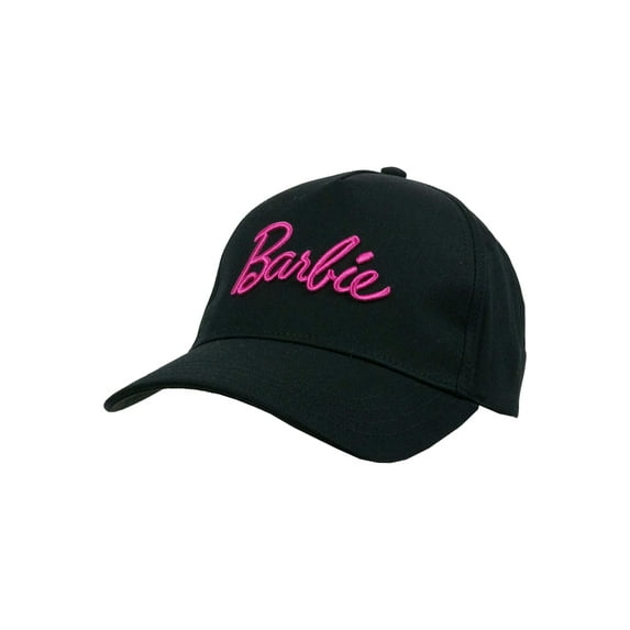 Barbie Girls Baseball Hat, Black & Pink, One Size Fits Most