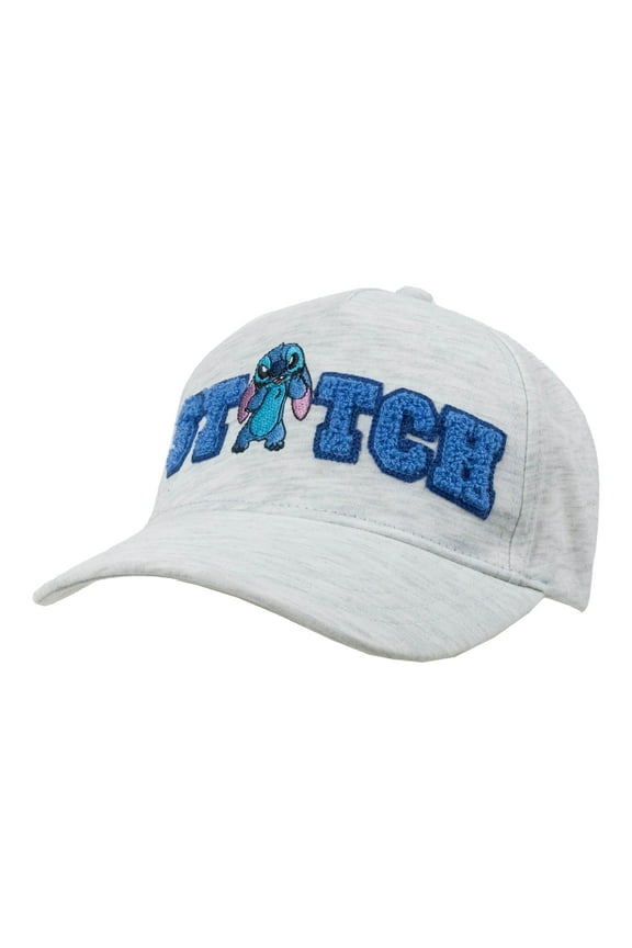 Lilo & Stitch Patch Girls Baseball Cap, Heather Grey, One Size Fits Most
