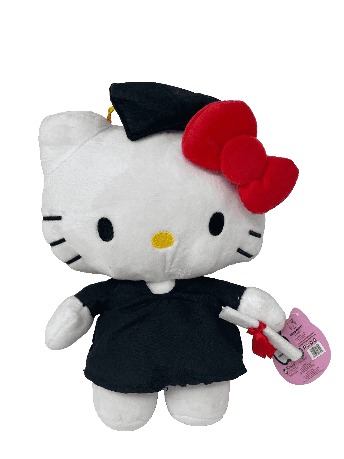Licensed Graduation Hello Kitty Plush, 11 inches 