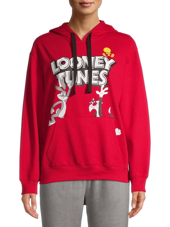 Looney Tunes Peek a Boo Long Sleeve Pullover Hoodie (Girl's)
