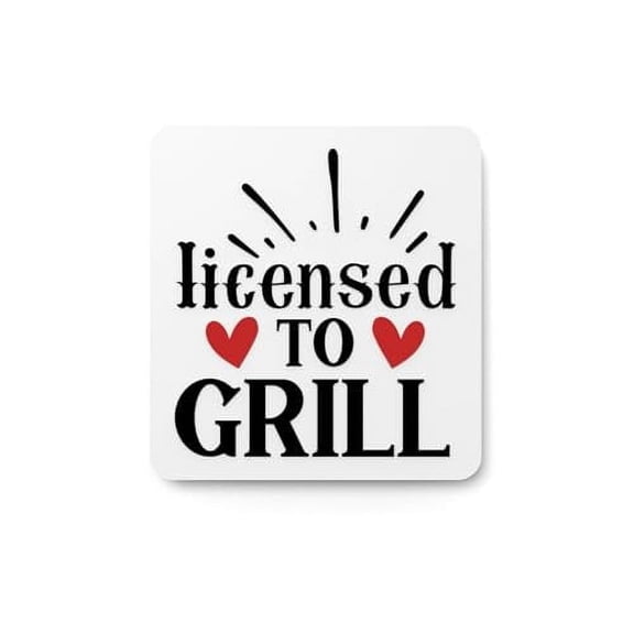 Licensed Grill Sign Humorous BBQ Wall Decor