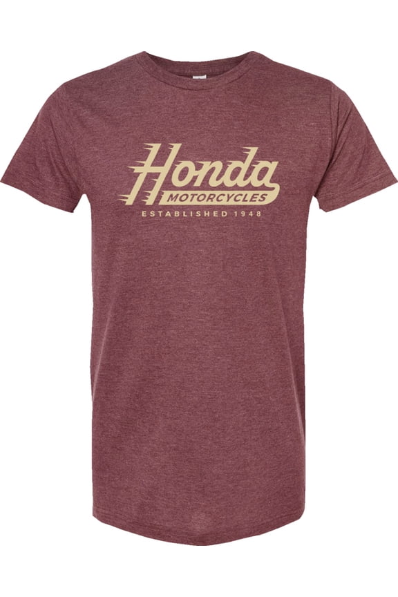 Licensed Honda Established Mens Short Sleeve T-Shirt Red XL