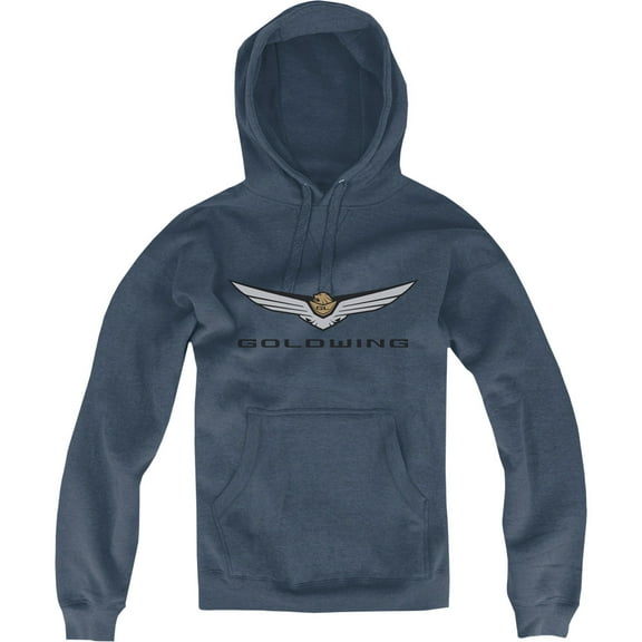 Licensed Honda Goldwing Mens Pullover Hoody Navy Blue SM