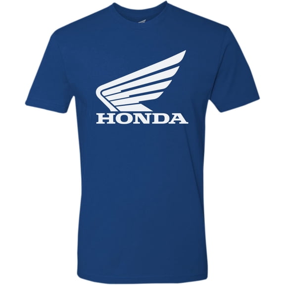 Licensed Honda Goldwing Mens Short Sleeve T-Shirt Blue/White SM