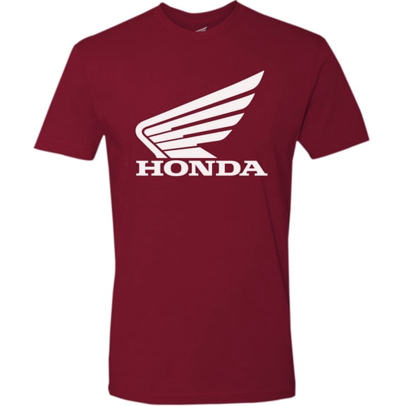 Licensed Honda Goldwing Mens Short Sleeve T-Shirt Red/White MD