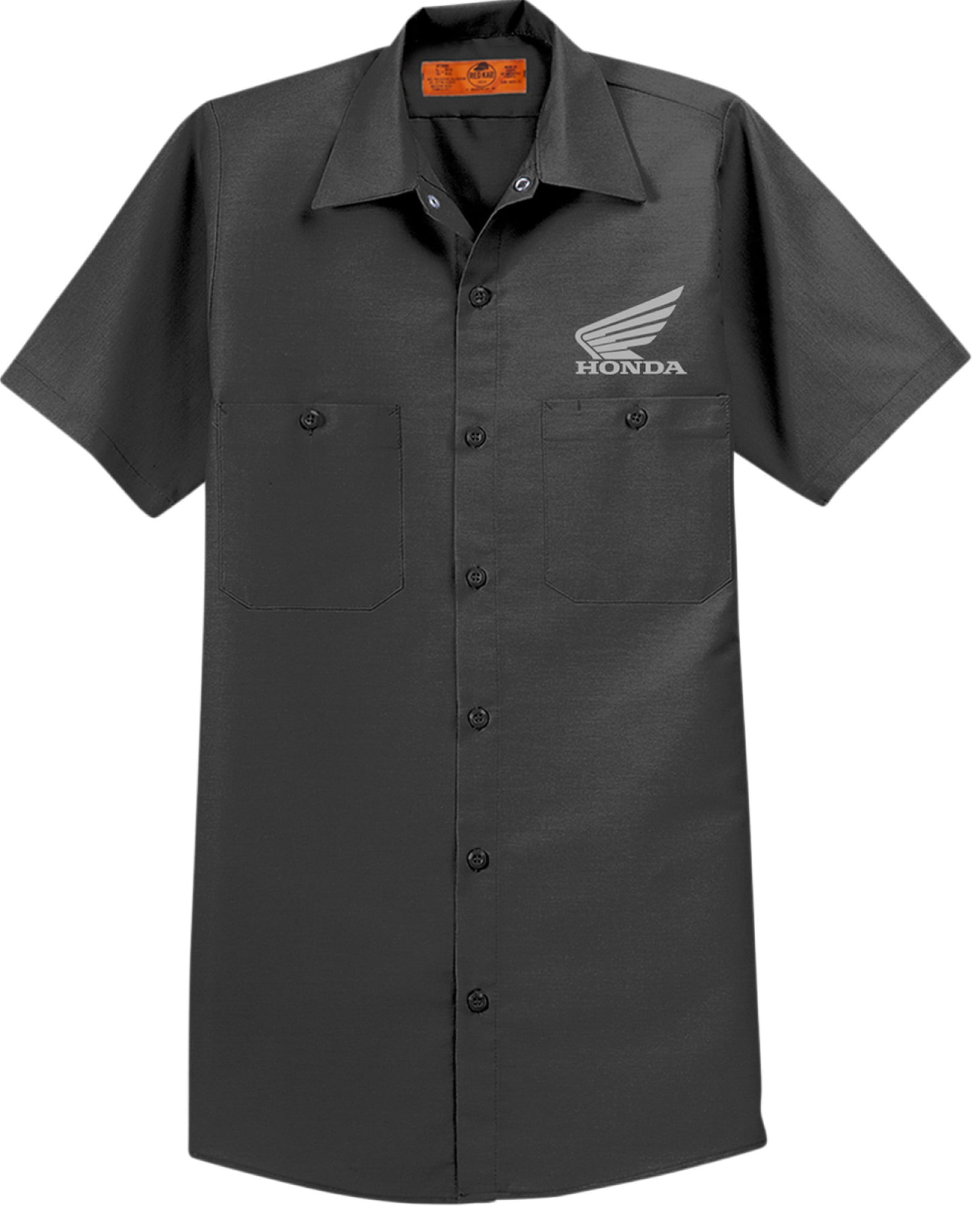 Tシャツ・カットソー HONDA MOTORCYCLE Lighting Hunter Cub Short Sleeve Charcol Licensed Honda Men's Clothing: Button-Up Short Sleeve T