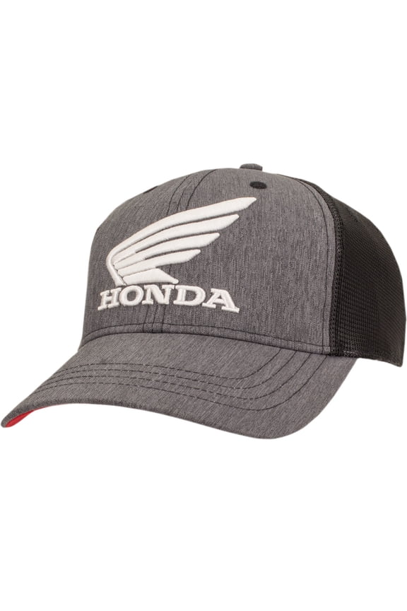 Licensed Honda Utility Curved Bill Adjustable Hat Gray/Black/Red