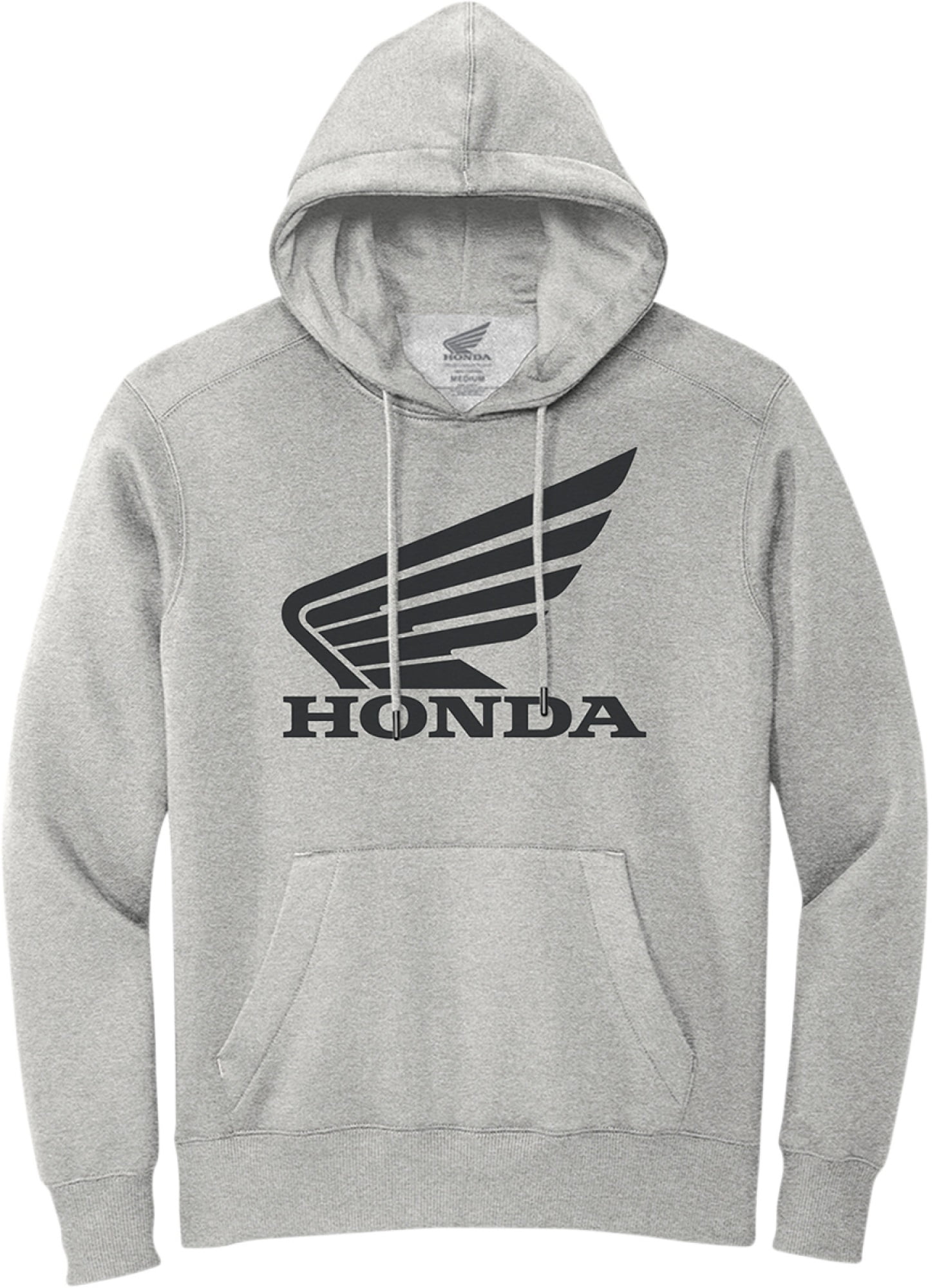 Licensed Honda Wing Mens Pullover Hoody Gray/Black LG