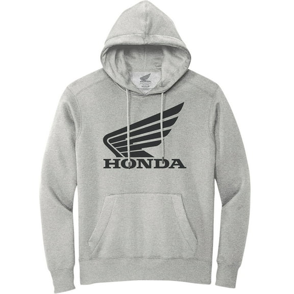 Licensed Honda Wing Mens Pullover Hoody Gray/Black LG