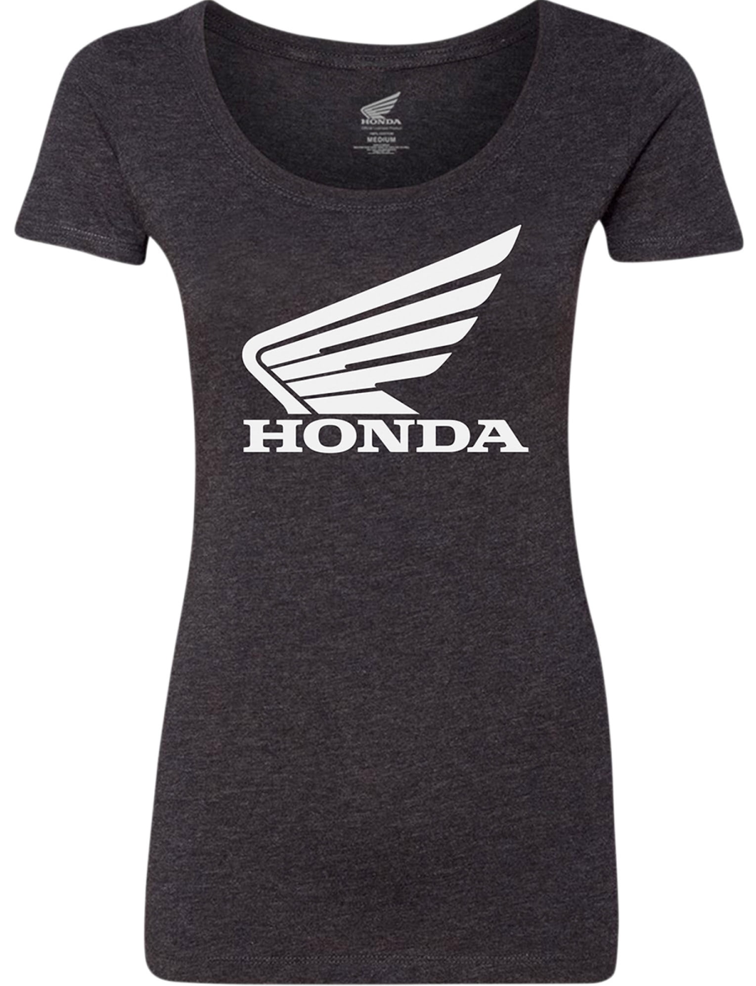 Tシャツ・カットソー HONDA MOTORCYCLE Womans Wing collect Logo Short Sleeve Black Licensed Honda Wing Womens Short Sleeve T-Shirt Black XXL