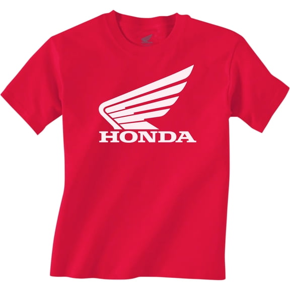 Licensed Honda Wing Youth Short Sleeve T-Shirt Red MD