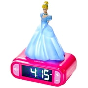 Lexibook Disney Princess Digital Alarm Clock, Nightlight & Snooze, Pink