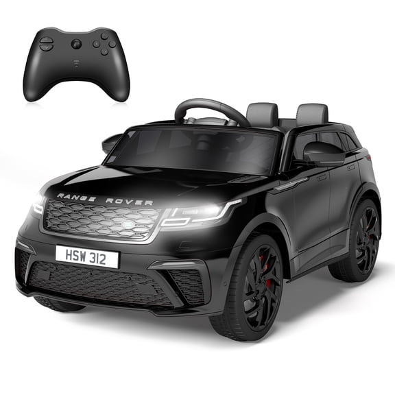 Licensed Land Rover 12V Kids Ride-On Electric Car – Remote Control, MP3, Rocking Mode, Pull Rod, Battery Powered Vehicle for Ages 4-8 – Toy Gift for Boys & Girls, Black