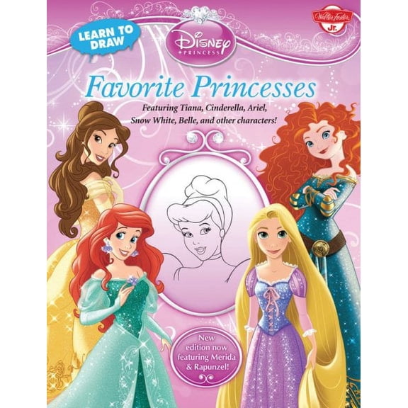 Pre-Owned Licensed Learn to Draw: Learn to Draw Disney Favorite Princesses : Featuring Tiana, Cinderella, Ariel, Snow White, Belle, and other characters! (Paperback)