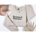 thumbnail image 1 of Licensed Listener Embroidered Sweatshirt, Mental Health Therapist Hoodie, Counseling Gift for Women, Therapy Counselors Crewneck Sweatshirt, 1 of 4