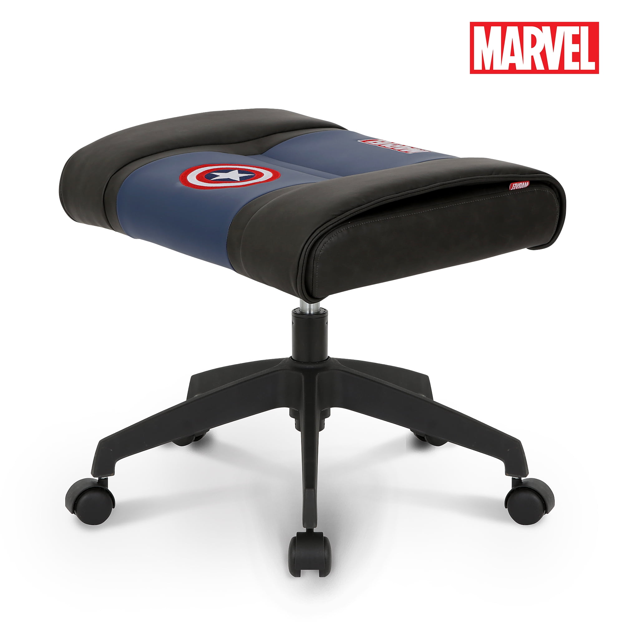 Licensed Marvel Ottoman Stool Foot Rest Makeup Chair w Wheel