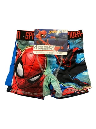 Marvel Boys Spider Man Boxer Briefs, 4-Pack, Sizes 4-14 