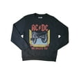 thumbnail image 1 of Licensed Men's Graphic Fleece Crew Long Sleeve Pullover Sweatshirt (AC/DC, S), 1 of 1