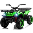 thumbnail image 1 of iRerts 24V Ride on ATV, Powered Ride on Toys for Kids Boys Girls Ages 3-5, Kids 4 Wheeler Electric Cars with Bluetooth, Music, LED Headlights, Front Rear Storage Racks, Crash Bars, Green, 1 of 10