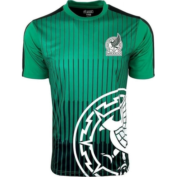Icon Sports Mexico Soccer Jersey, Polyester, Green, YXS-XXL
