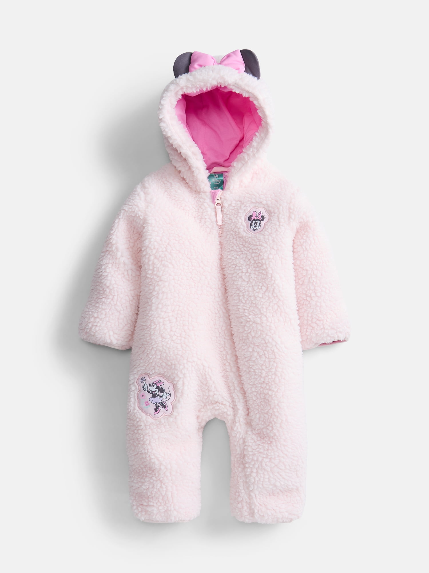 Minnie Mouse Baby Girls' Faux Shearling Pram, Sizes 0/3M-6/9M