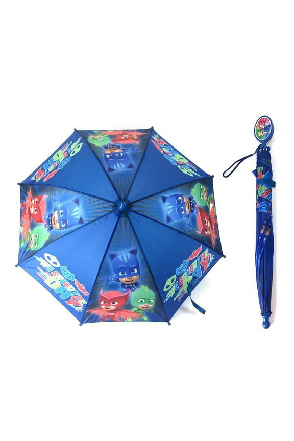 Licensed PJ Masks: Owlette Gekko Boys Umbrella Handle for kids