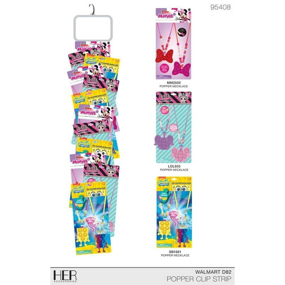 Licensed Popper BFF Necklace Set, 2PC