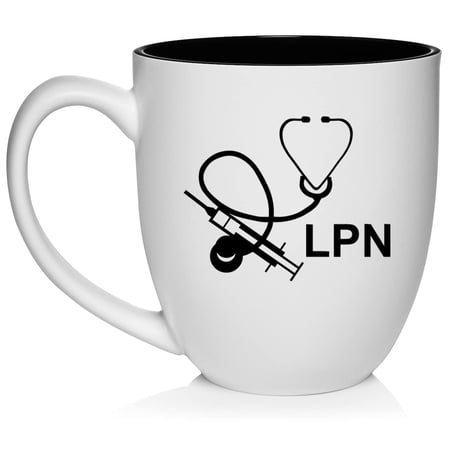 Licensed Practical Nurse LPN Ceramic Coffee Mug Tea Cup Gift (16oz White)