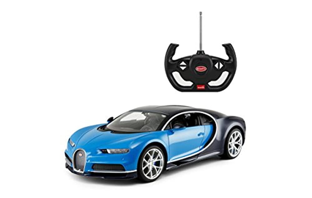 Rastar R C Car 1 14 Scale Bugatti Chiron Licensed Radio Remote Control 1 14 RTR Super Sports Car Model Blue