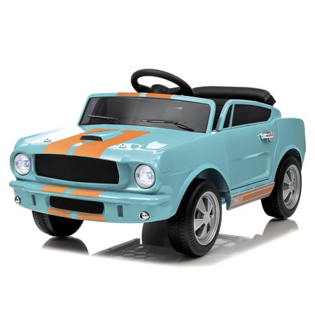 Licensed Shelby 12V Kids Electric Ride On Car, Battery Powered with Parental Remote Control, Adjustable Speed LED Lights for Toddlers