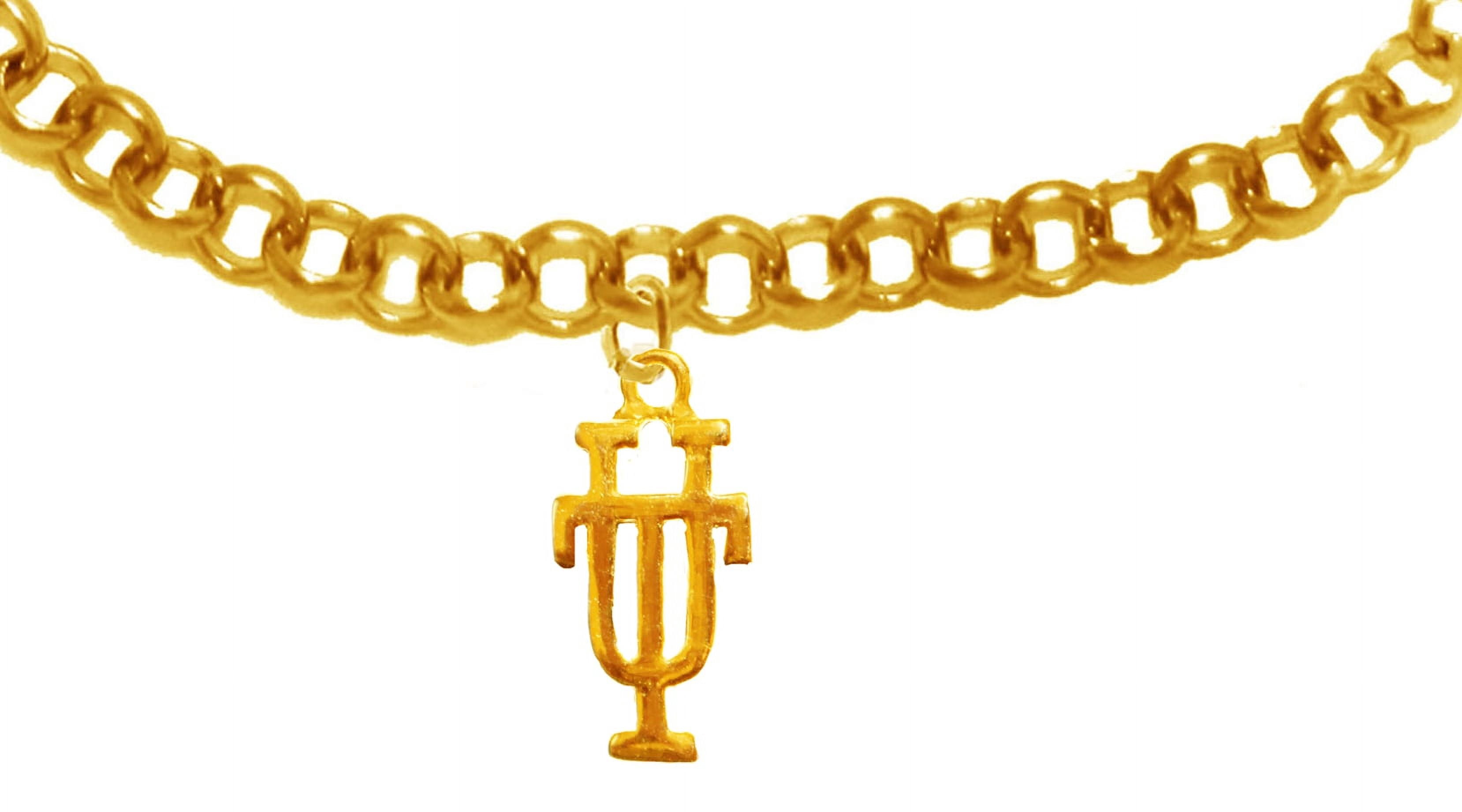 Licensed Texas, UT,University Of Texas, 14KT Goldtone Adjustable Bracelet.It Will Fit Everyone. Licensed Hologram ID Enclosed With Shipment. Stamped Marking In Metal On The Backside Of The Charm.©2003