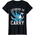 thumbnail image 1 of Licensed To Carry Barbershop Hairstylist Barber T-Shirt, 1 of 3