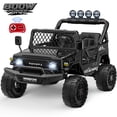 thumbnail image 1 of 24V 7AH Power Car Wheels with Remote Control, Licensed Toyota FJ Ride on Cars for Big Kids, 2 Seater Electric Car with 4 Motors, Music, LED Light, Black, 1 of 10