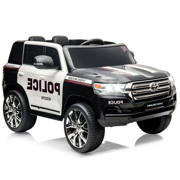Licensed Toyota Land Cruiser 12V Kids Ride On Car, 2-Seater Battery Powered Vehicle with Parent Remote Control, Spring Suspension and LED Lights for Ages 3-8