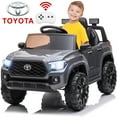 thumbnail image 1 of Licensed Toyota Tacoma 12V Battery Powered Ride on Cars with Remote Control, Kids Electric Ride on Vehicles for Boys Girls, Ride on Truck Toys with USB, AUX, MP3, FM Function, LED Headlight, Gray, 1 of 13