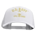thumbnail image 1 of US Navy USN CPO Retired Embroidered Retro Trucker Cap - White OSFM, 1 of 5