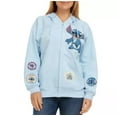 thumbnail image 1 of Licensed Women's Character Zip-Up Jacket Light Blue Large, 1 of 2