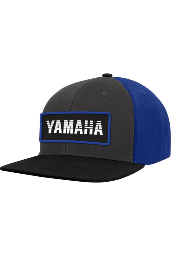 Licensed Flat Bill Snapback Hat Graphite Blue