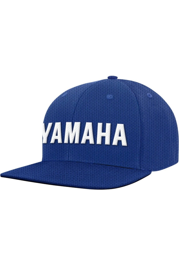 Licensed Flat Bill Snapback Hat Royal Blue