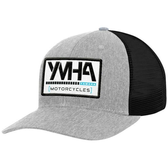 Licensed Yamaha Logo Curved Bill Snapback Hat Gray/Black