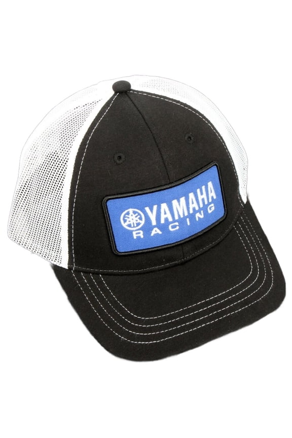 Licensed Racing Mens Snapback Hat Black/White