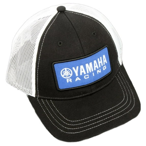Licensed Racing Mens Snapback Hat Black/White
